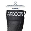 Мужские и женские сапоги Колесник Airboots антрацитового цвета из ЭВА светоотражающая надпись