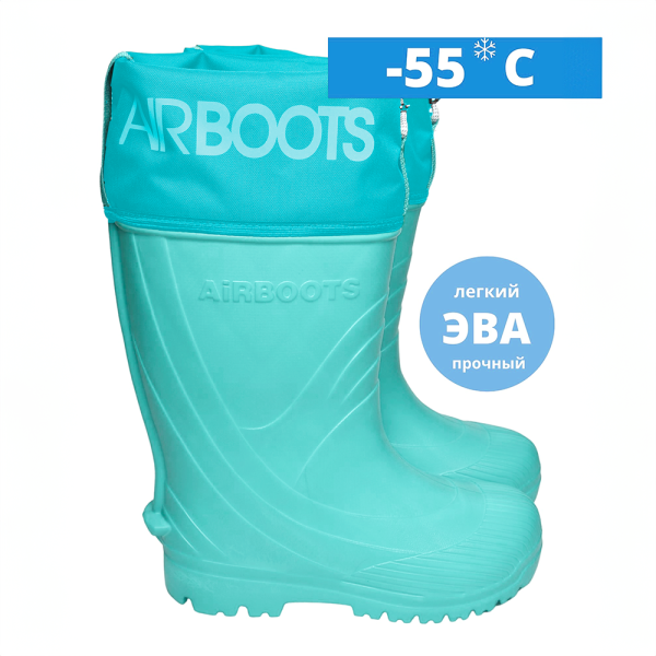 Мужские и женские сапоги Колесник Airboots из ЭВА мятный цвет